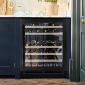 Caple WI6135BS 60cm Undercounter Dual Zone Wine Cooler - BLACK STEEL