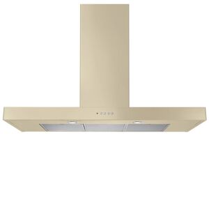 Rangemaster UNBHDS90CR 90cm Flat Chimney Hood - CREAM