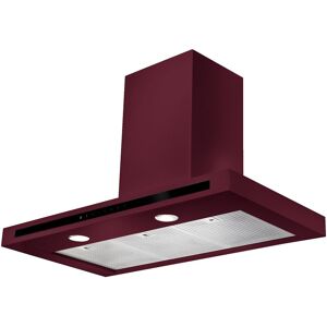 Rangemaster HLTHDS110CY 110cm Hi Lite Flat Chimney Hood - CRANBERRY