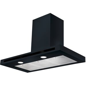 Rangemaster HLTHDS90BL 90cm Hi Lite Flat Chimney Hood - BLACK Rangemaster HLTHDS90BL 90cm Hi Lite Flat Chimney Hood - BLACK