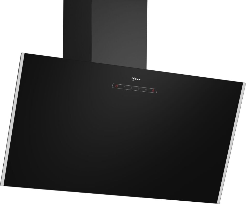 Neff D83IDK1S0B 80cm N30 Angled Chimney Hood - BLACK