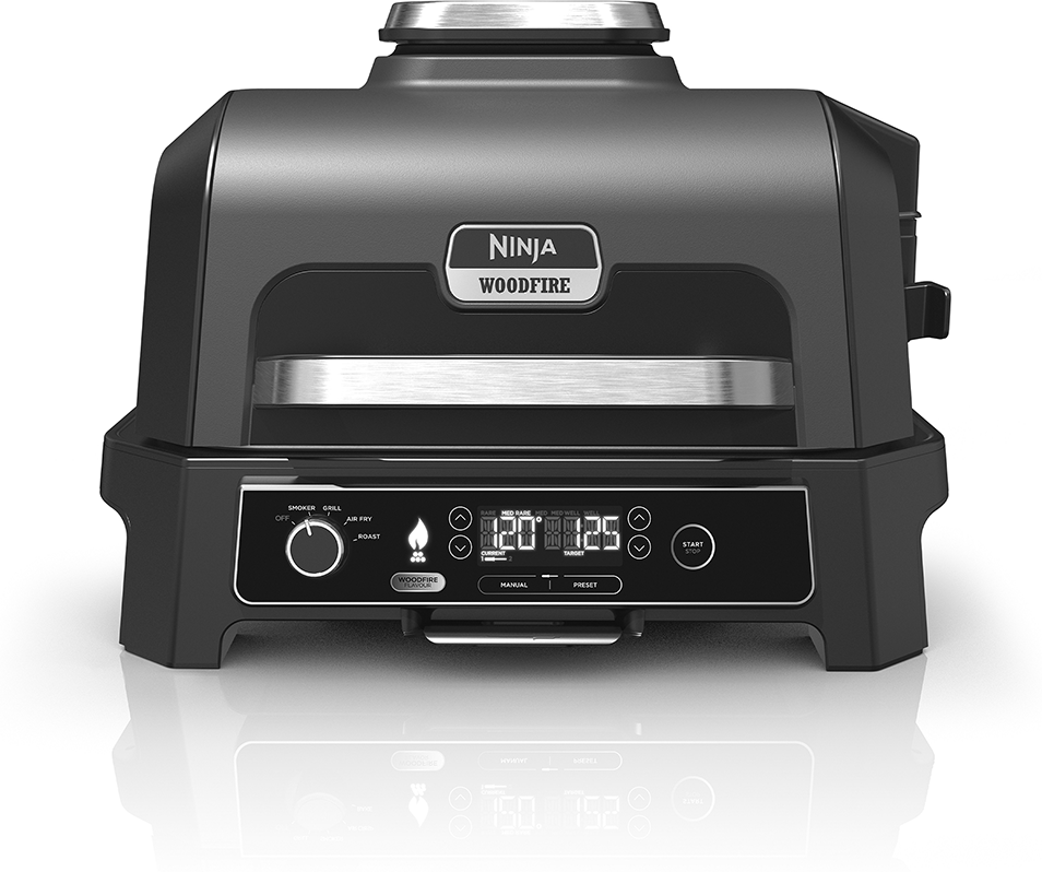 Ninja OG850UK Ninja Woodfire Pro XL Electric BBQ Grill & Smoker with Smart Cook System - GREY