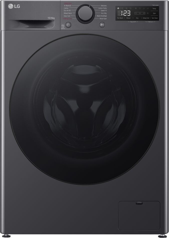 LG FWY606GBLN1 10kg/6kg TurboWash Steam Washer Dryer - SLATE GREY