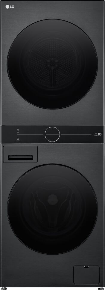 LG WT1210BBTN1 12kg/10kg WashTower Heatpump TurboWash Washer Dryer - BLACK STEEL