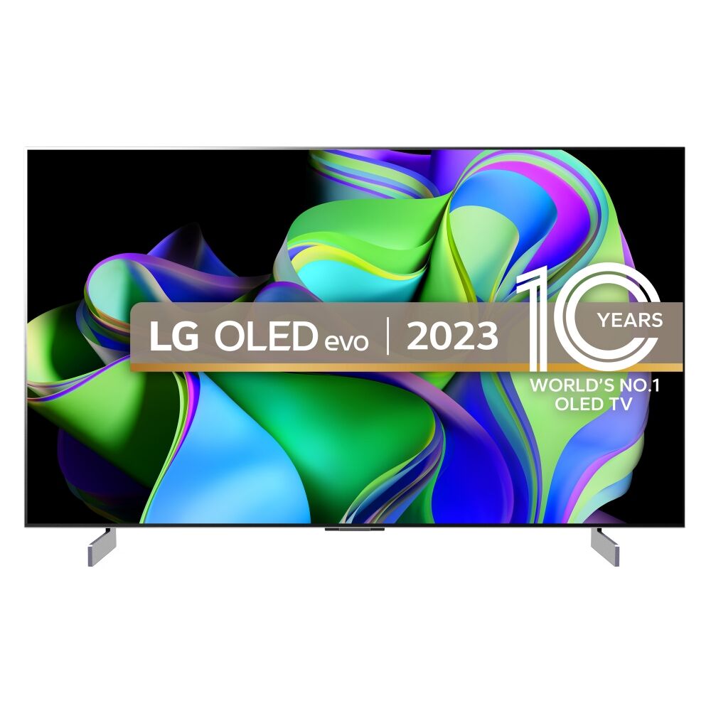 LG OLED42C34LA 2023 42 Inch C3 OLED 4K Smart TV - BLACK
