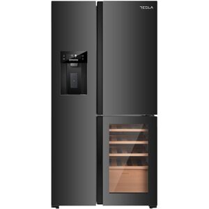 Tesla T530TDBG American Fridge Freezer With Wine Cooler, Water & Ice - BLACK Tesla T530TDBG American Fridge Freezer With Wine Cooler, Water & Ice - BLACK