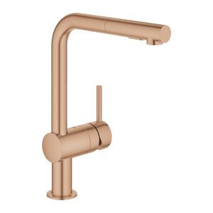 Grohe 30274DL0 Minta Single Lever Mixer Tap L-Spout Pull Out Spray - ROSE GOLD