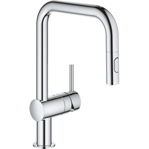 Grohe 32322002 Minta Single Lever Mixer Tap U-Spout Pull Out Spray - CHROME