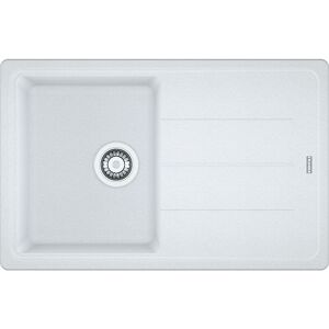 Franke BFG611-780 PW Basis Fragranite Single Bowl Sink - WHITE