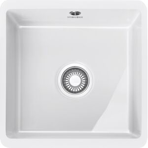 Franke KBK110 40 WH Kubus Single Bowl Ceramic Undermount Sink - WHITE