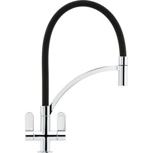 Franke ZELUS CH-B Zelus Pull-Out Nozzle Tap With Black Hose - CHROME