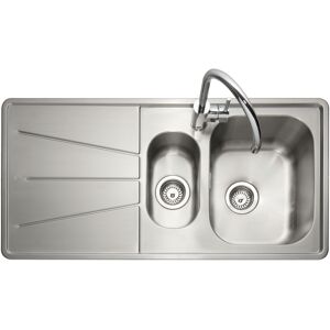 Caple BZ150/L Blaze 150 1.5 Bowl Inset Sink Left Hand Drainer - STAINLESS STEEL