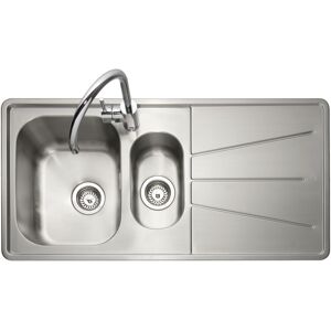 Caple BZ150/R Blaze 150 1.5 Bowl Inset Sink Right Hand Drainer - STAINLESS STEEL