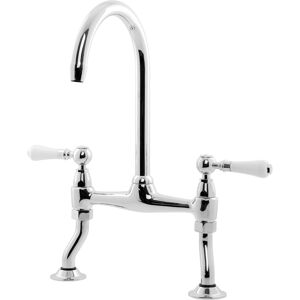 Caple K/BRI4/CH Knightsbridge 2 Lever Bridge Tap - CHROME