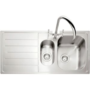 Caple LY150SS/L Lyon 150 1.5 Bowl Inset Sink Left Hand Drainer - STAINLESS STEEL