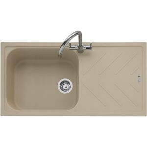 Caple VEI100DS Veis 100 Single Bowl Inset Sink Reversible Drainer - DESERT SAND