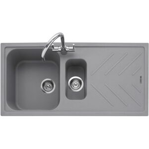 Caple VEI150PG Veis 150 1.5 Bowl Inset Sink Reversible Drainer - GREY