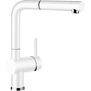 Blanco LINUS-S WHITE Linus-S Single Lever Pull-Out Spray Tap 516692 - WHITE