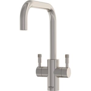 QETTLE Q4621 Signature Modern Square Dual Lever Mixer Tap - STAINLESS STEEL