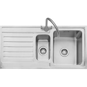 Caple VA150/L Vanga 150 1.5 Bowl Inset Sink Left Hand Drainer - STAINLESS STEEL Caple VA150/L Vanga 150 1.5 Bowl Inset Sink Left Hand Drainer - STAINLESS STEEL