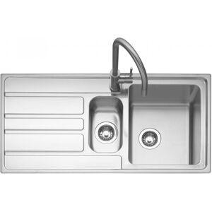 Caple VER150L Vertice 150 1.5 Bowl Inset Sink Left Hand Drainer - STAINLESS STEEL Caple VER150L Vertice 150 1.5 Bowl Inset Sink Left Hand Drainer - STAINLESS STEEL