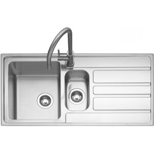 Caple VER150R Vertice 150 1.5 Bowl Inset Sink Right Hand Drainer - STAINLESS STEEL Caple VER150R Vertice 150 1.5 Bowl Inset Sink Right Hand Drainer - STAINLESS STEEL