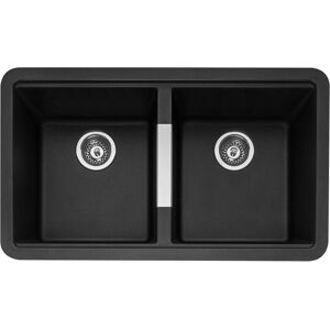 Caple LEE200AN Leesti 200 Double Bowl Undermount Sink - ANTHRACITE Caple LEE200AN Leesti 200 Double Bowl Undermount Sink - ANTHRACITE
