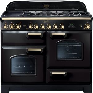 Rangemaster CDL110DFFBL/B Classic Deluxe 110cm Dual Fuel Range Cooker 79800 - BLACK