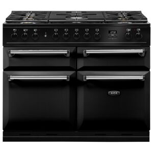 AGA Masterchef MDX110DFBLK Masterchef Deluxe 110cm Dual Fuel Range Cooker 121210 - BLACK