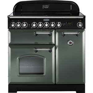 Rangemaster CDL90ECMG/C Classic Deluxe 90cm Ceramic Range Cooker 127630 - MINERAL GREEN