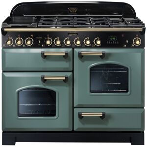 Rangemaster CDL110DFFMG/B Classic Deluxe 110cm Dual Fuel Range Cooker 129590 - MINERAL GREEN