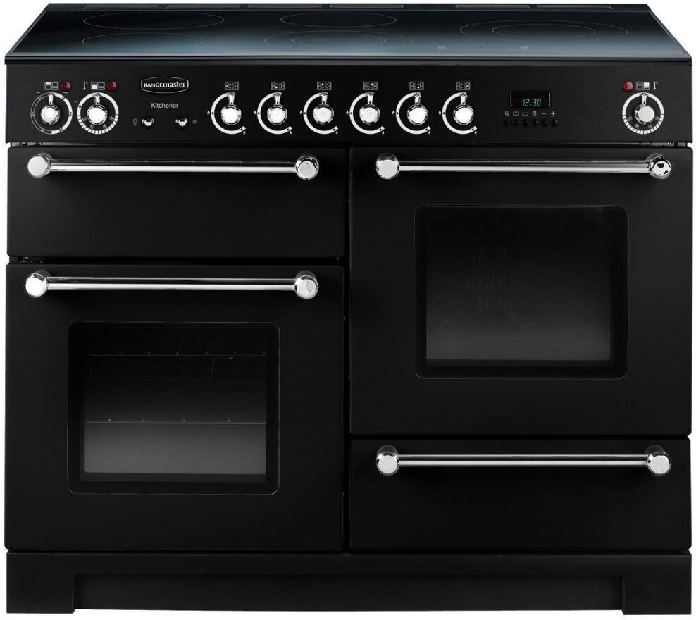 Rangemaster KCH110ECBL/C Kitchener 110cm Ceramic Range Cooker 78860 - BLACK