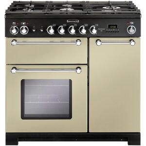 Rangemaster KCH90DFFCR/C Kitchener 90cm Dual Fuel Range Cooker 81440 - CREAM