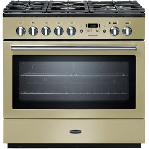 Rangemaster PROP90FXDFFCR/C Professional Plus FX 90cm Dual Fuel Range Cooker 91120 - CREAM