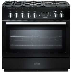 Rangemaster PROP90FXDFFGB/C Professional Plus FX 90cm Dual Fuel Range Cooker 91130 - BLACK