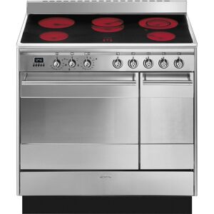 Smeg SUK92CMX9 90cm Concert Ceramic Range Cooker - STAINLESS STEEL