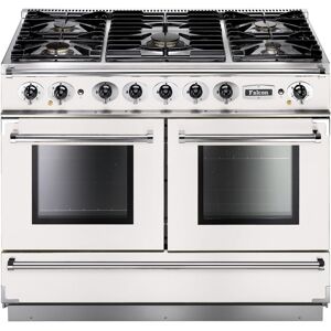 Falcon FCON1092DFWH/NM Continental 1092 Dual Fuel Range Cooker - WHITE