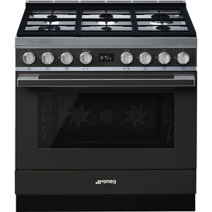 Smeg CPF9GPAN 90cm Portofino Pyrolytic Dual Fuel Range Cooker - ANTHRACITE