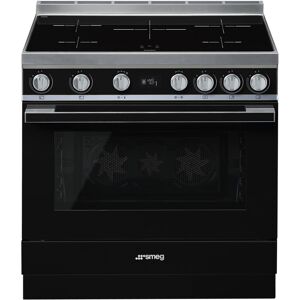 Smeg CPF9IPBL 90cm Portofino Pyrolytic Induction Range Cooker - BLACK