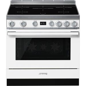 Smeg CPF9IPWH 90cm Portofino Pyrolytic Induction Range Cooker - WHITE