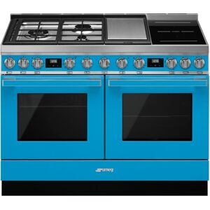 Smeg CPF120IGMPT 120cm Portofino Pyrolytic Dual Fuel Range Cooker - TURQUOISE