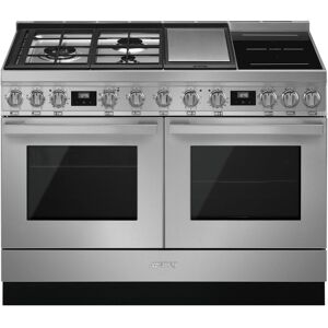 Smeg CPF120IGMPX 120cm Portofino Pyrolytic Dual Fuel Range Cooker - STAINLESS STEEL