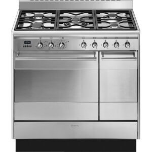 Smeg SUK92MX9-1 90cm Concert Dual Fuel Twin Range Cooker - STAINLESS STEEL