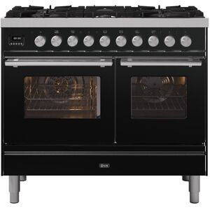 Ilve PD106WE3BK 100cm Roma Dual Fuel Range Cooker - BLACK