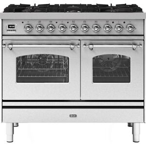 Ilve PD106NE3SS 100cm Milano Dual Fuel Range Cooker - STAINLESS STEEL