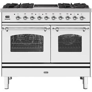 Ilve PD10INE3WH 100cm Milano Mixed Fuel Range Cooker - WHITE