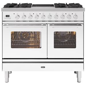 Ilve PD10IWE3WH 100cm Roma Mixed Fuel Range Cooker - WHITE