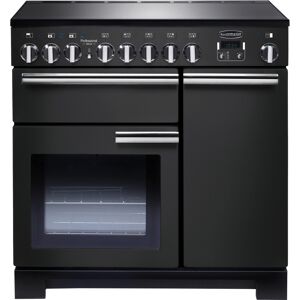 Rangemaster PDL90EICB/C Professional Deluxe 90cm Induction Range Cooker 125950 - CHARCOAL BLACK