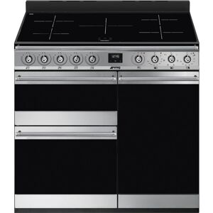 Smeg SY93I-1 90cm Symphony Induction Range Cooker - STAINLESS STEEL