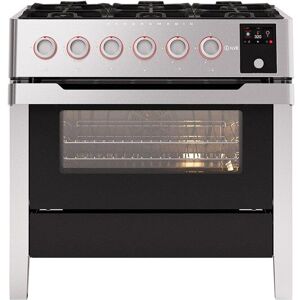 Ilve PM096DS3/SS 90cm Panoramagic Dual Fuel Range Cooker - STAINLESS STEEL